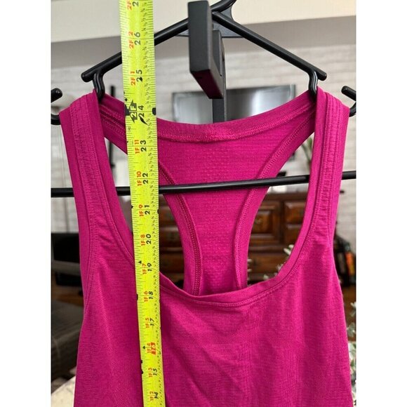 Lululemon Pink Swiftly Tech Racerback Tank Top 2.0 hip Length Sz 6 - Picture 5 of 6